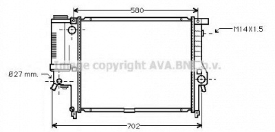 AVA QUALITY COOLING bw2121 -  Радиатор, охлаждение двигателя